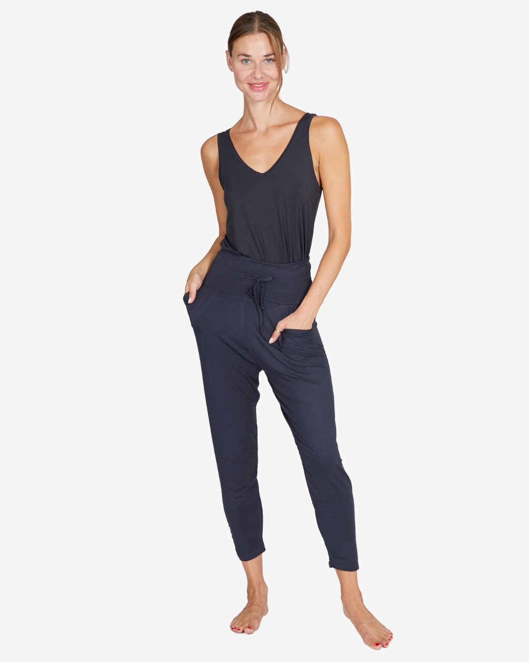 Cosy Twist Tank - Anthracite