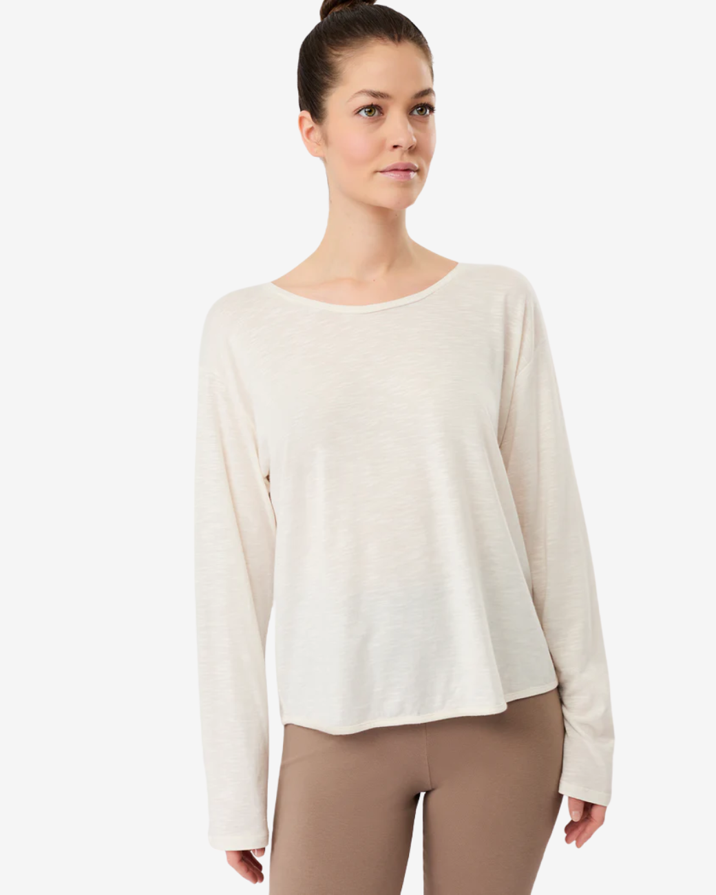 Open Back Long Sleeve - White