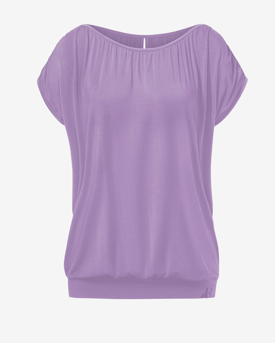 Crinkled Shoulder Top - Lilac