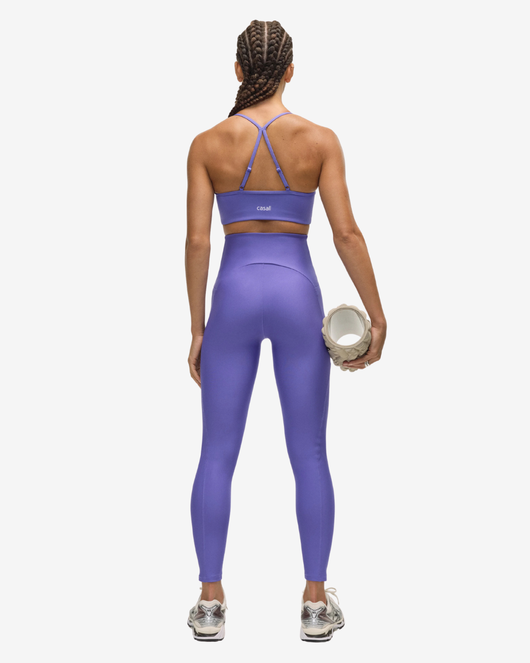 Twist Cut Out Leggings - Violet Pulse
