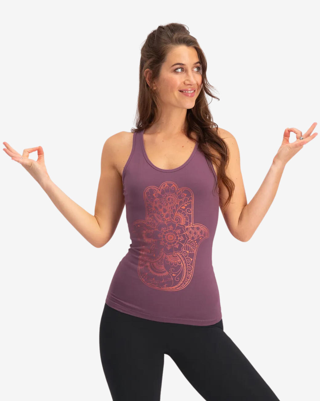 Hamsa Core Yoga-Tank - Mauve