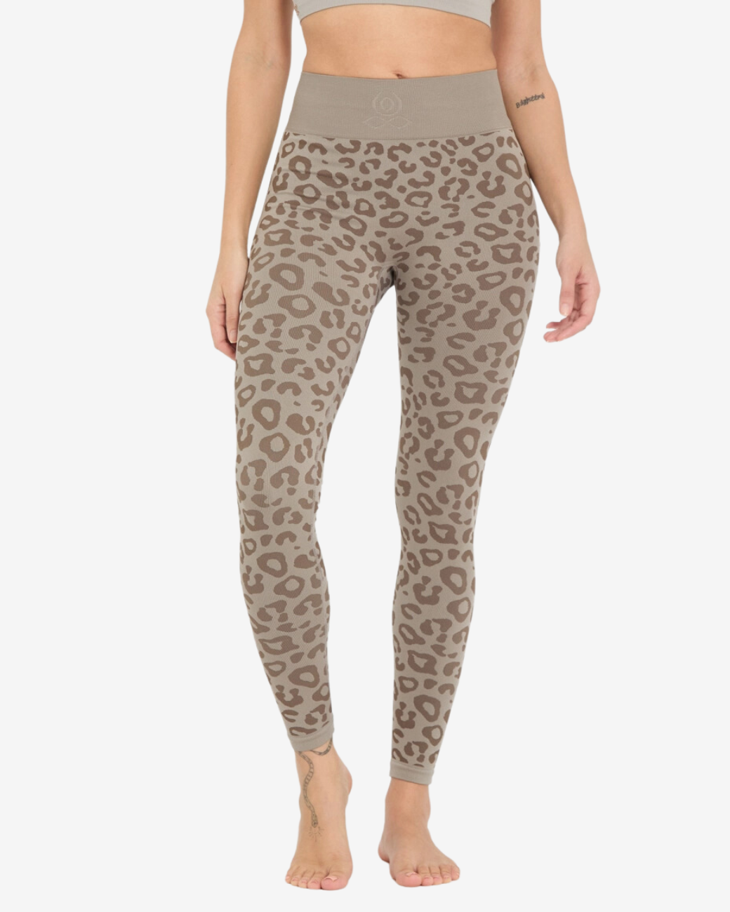 Leggings BIDAIA Leopard - Kakao