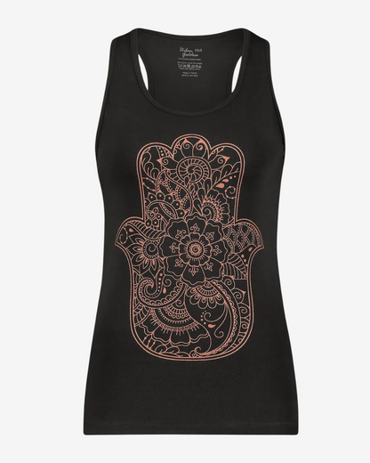 Hamsa Core Yoga Tank - Onyx Black