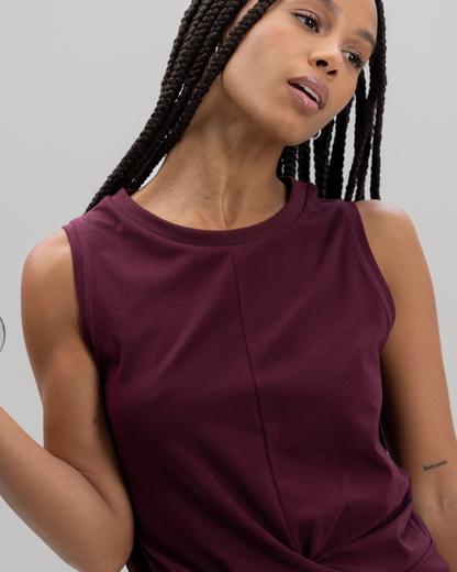 Cropped Top - Wine