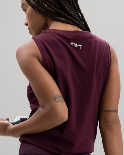 Cropped Top - Wine