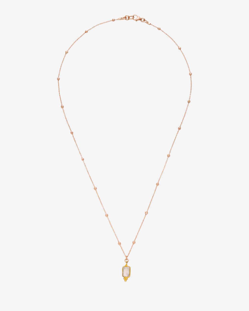 Rosenquarz Kette Roségold