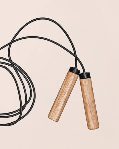 Springseil Wood - Natural/Black