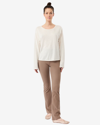Open Back Long Sleeve - White