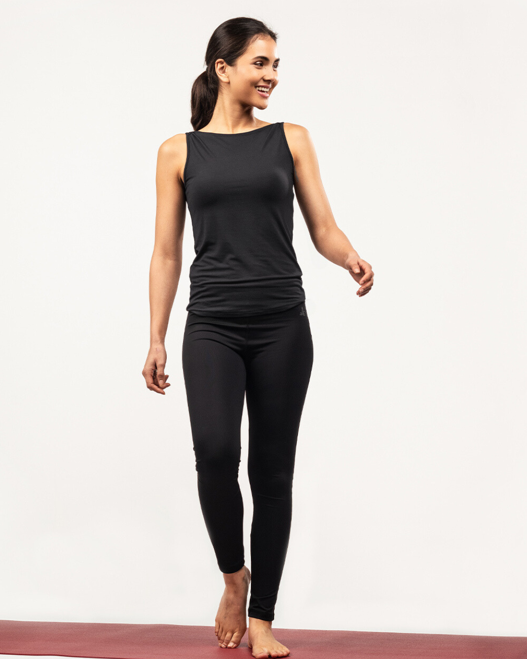 Boat Neck Top - Black