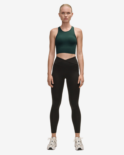 Leggings Overlap High Waist - Black