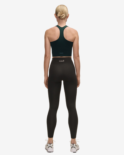 Leggings Overlap High Waist - Black
