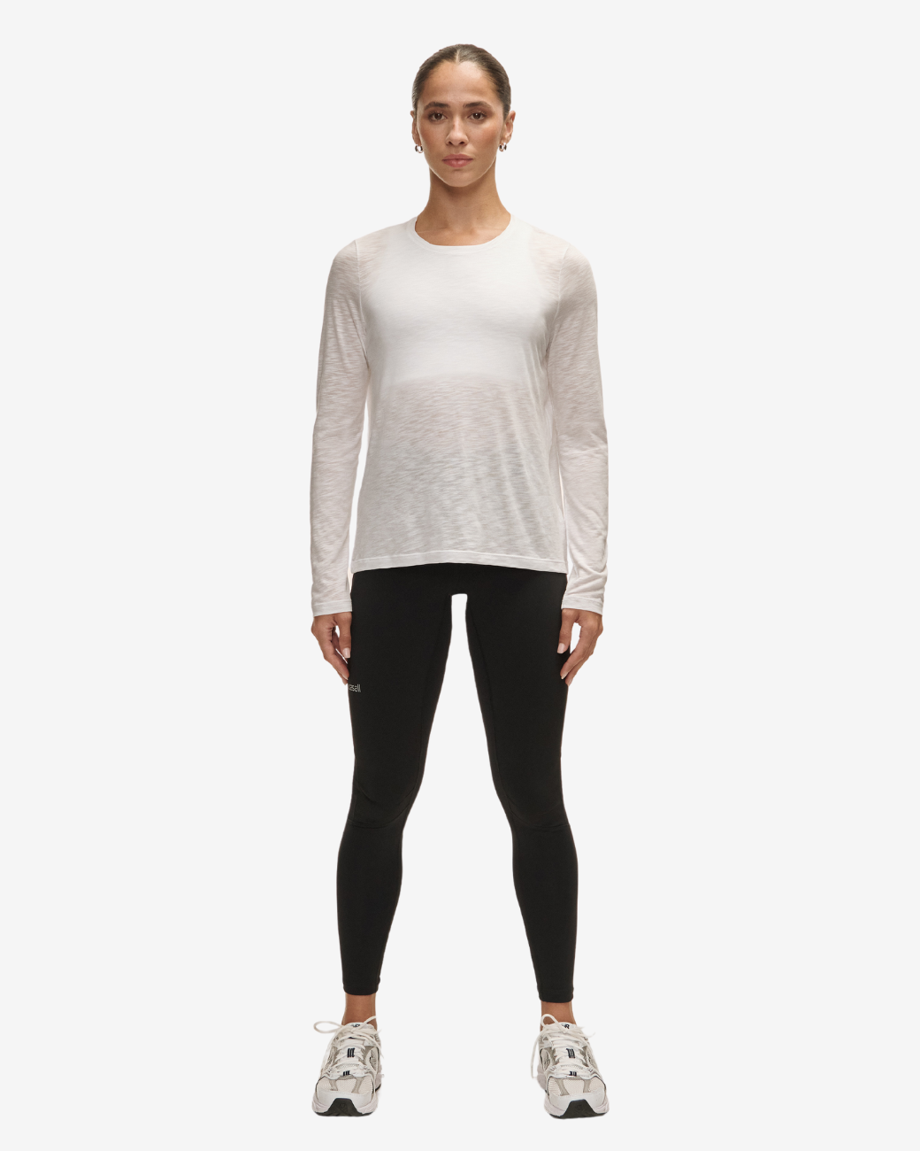 Langarmshirt Soft Texture - White