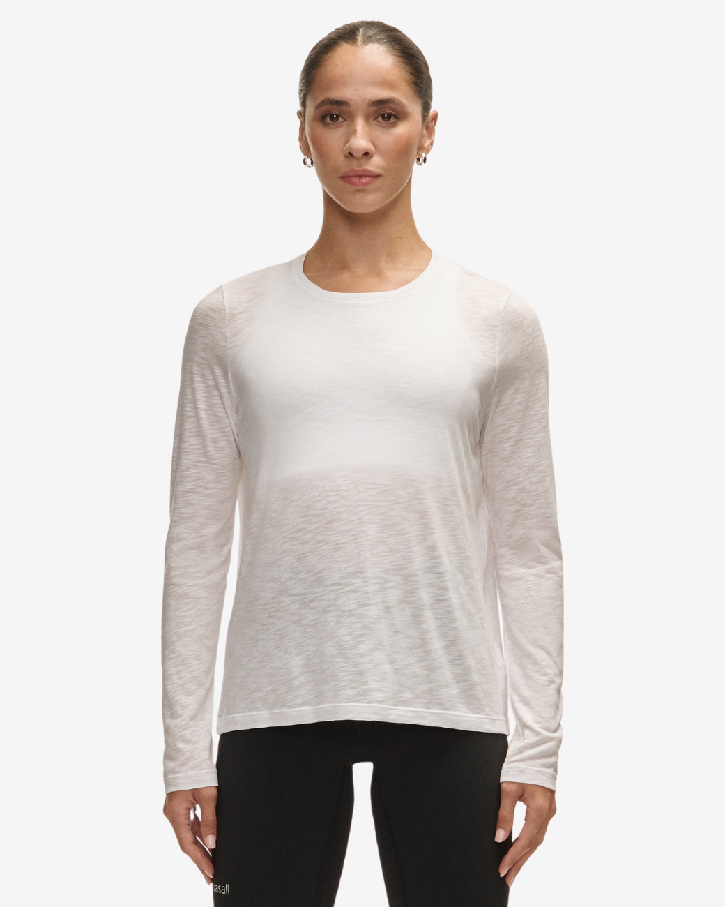 Langarmshirt Soft Texture - White