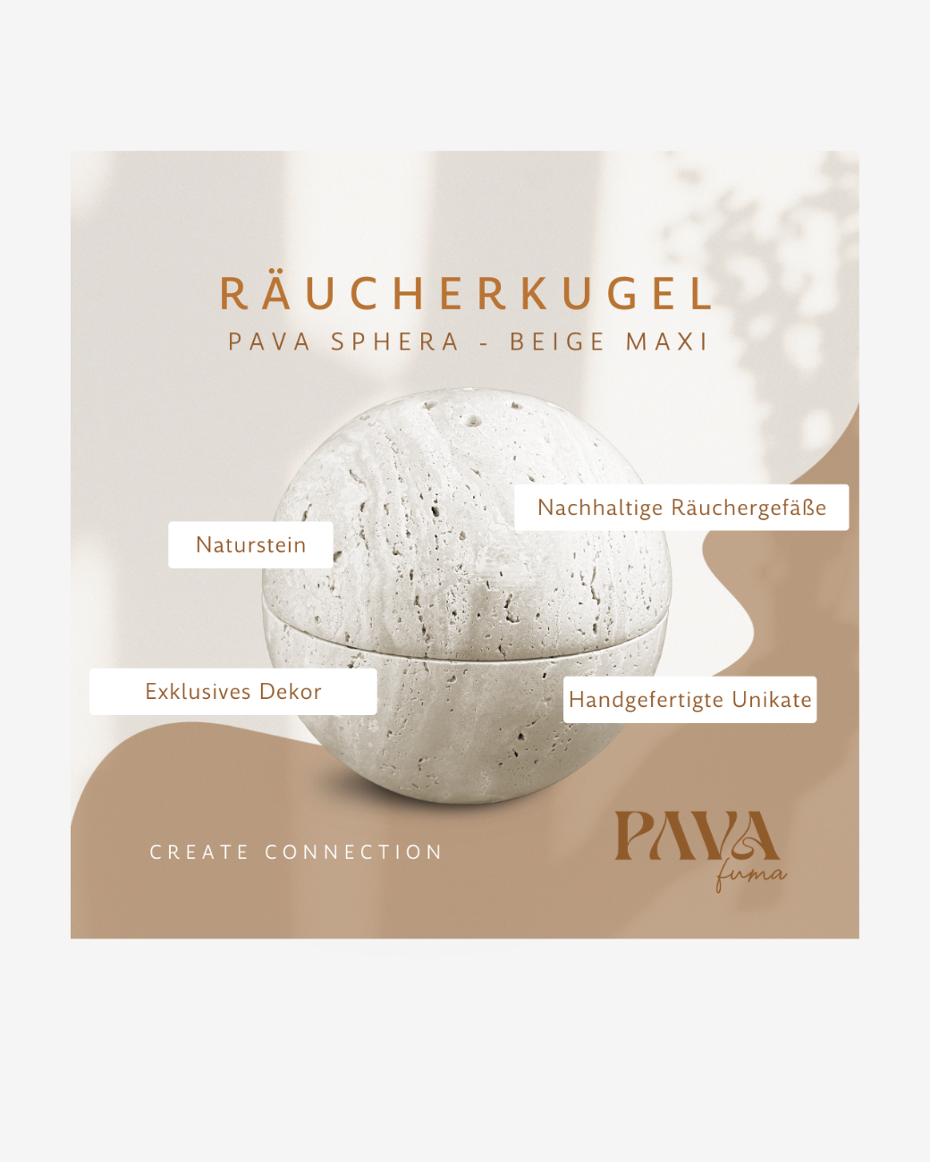 Räucherkugel Sphera Beige Maxi