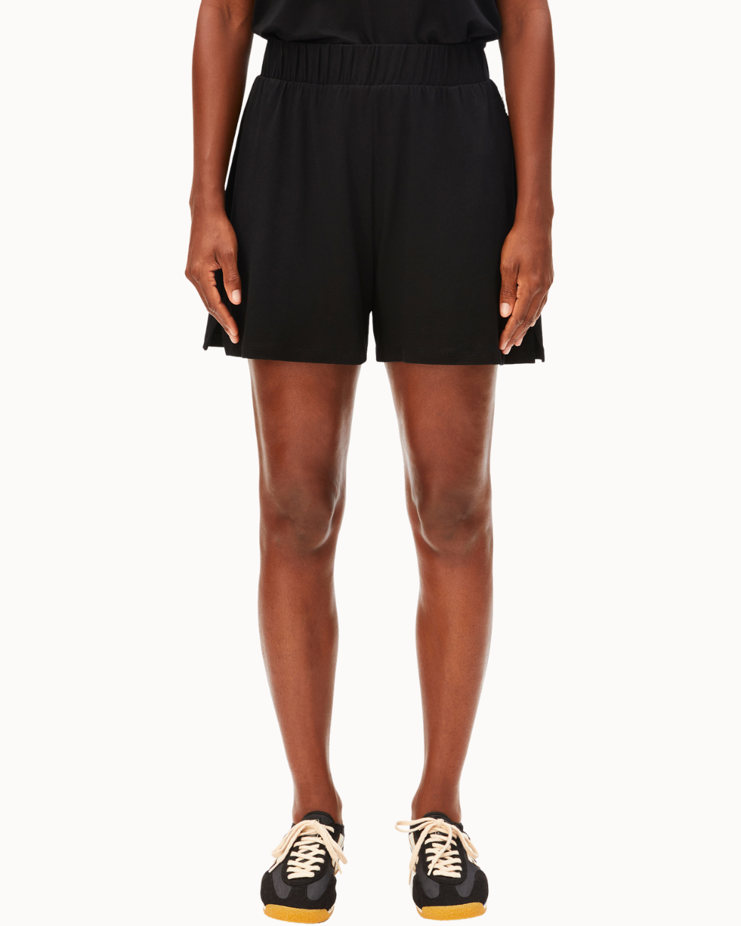Relaxed Jersey Shorts - Black