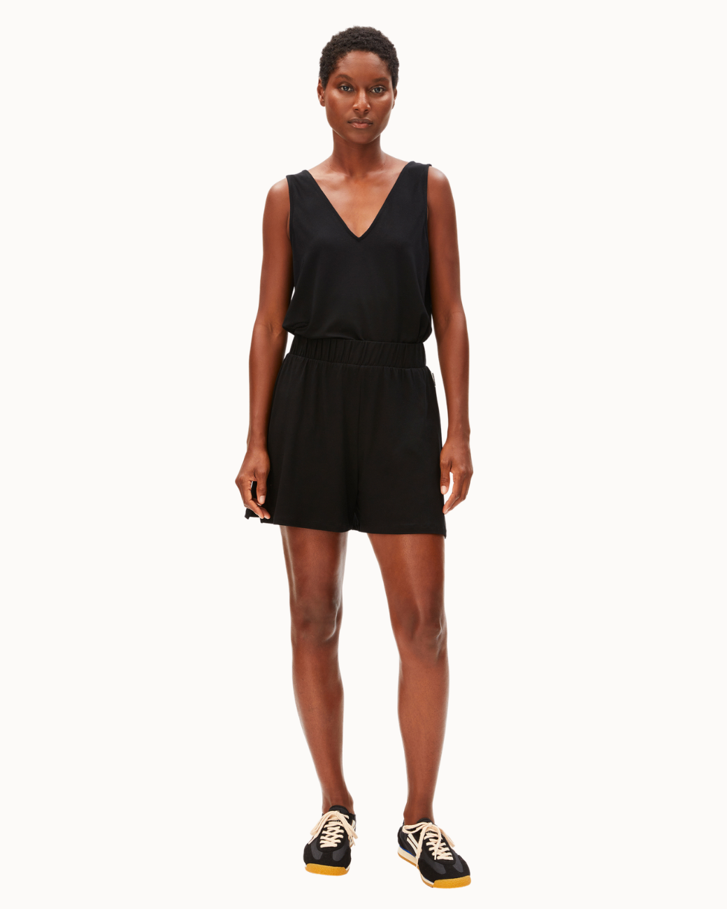 Relaxed Jersey Shorts - Black