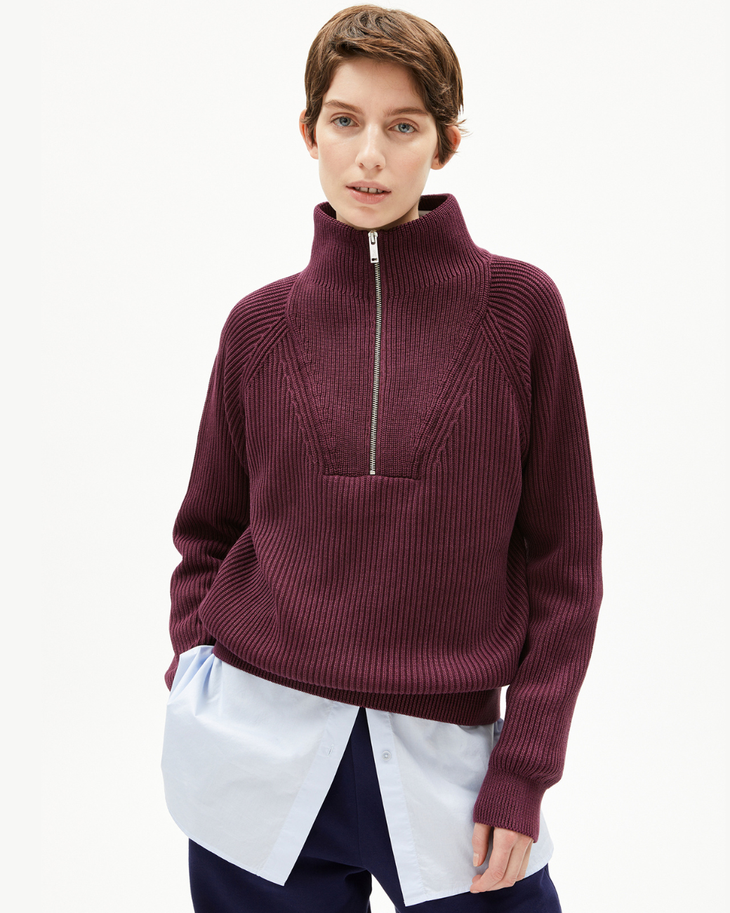 Strickpullover RONYIAAS - Dark Cranberry