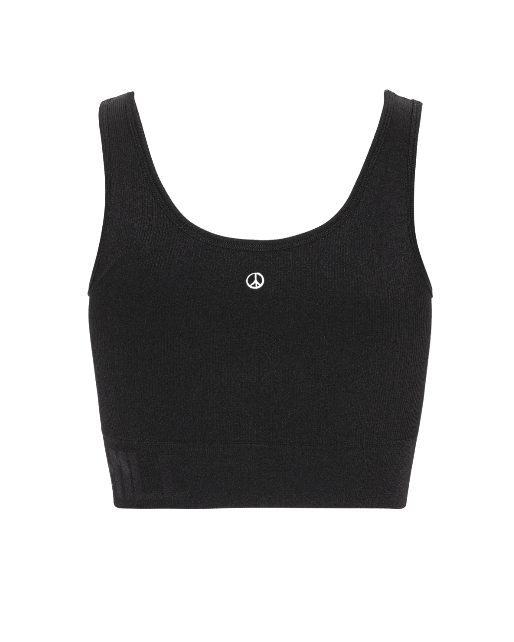 Soft Rib Seamless Crop Top - Black Iris