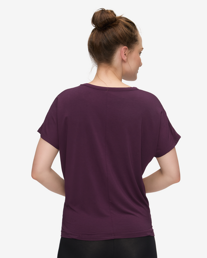 Shirt Round Neck -  Dark Plum