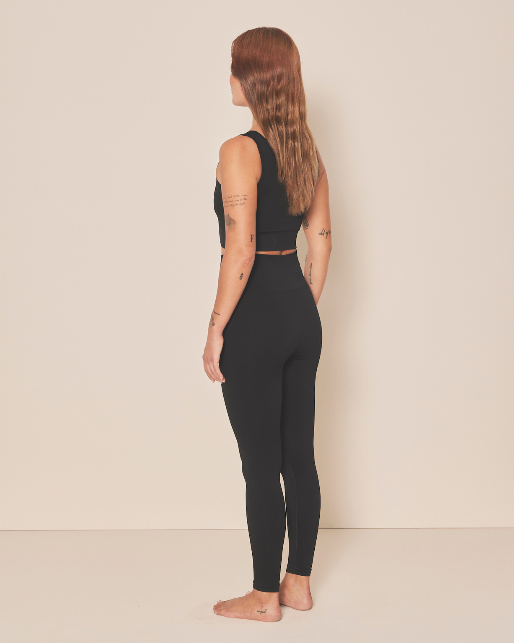 Soft Rib Seamless Leggings - Black Iris