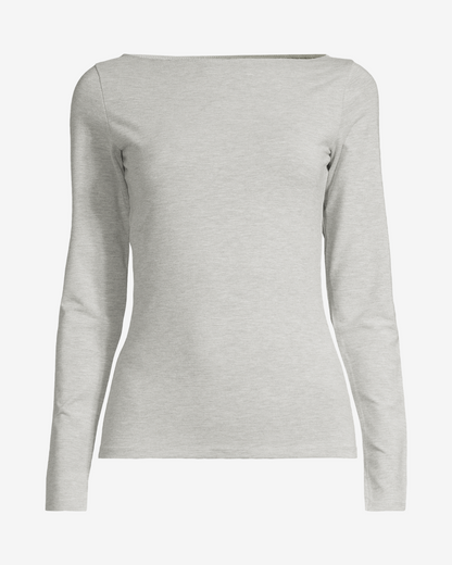 Sublime Boatneck Long Sleeve Grey Melange