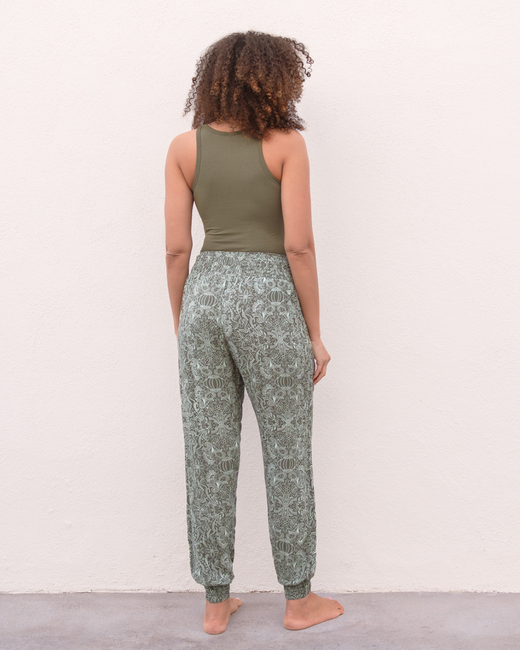 Yogahose Ananda - Paisley Olive