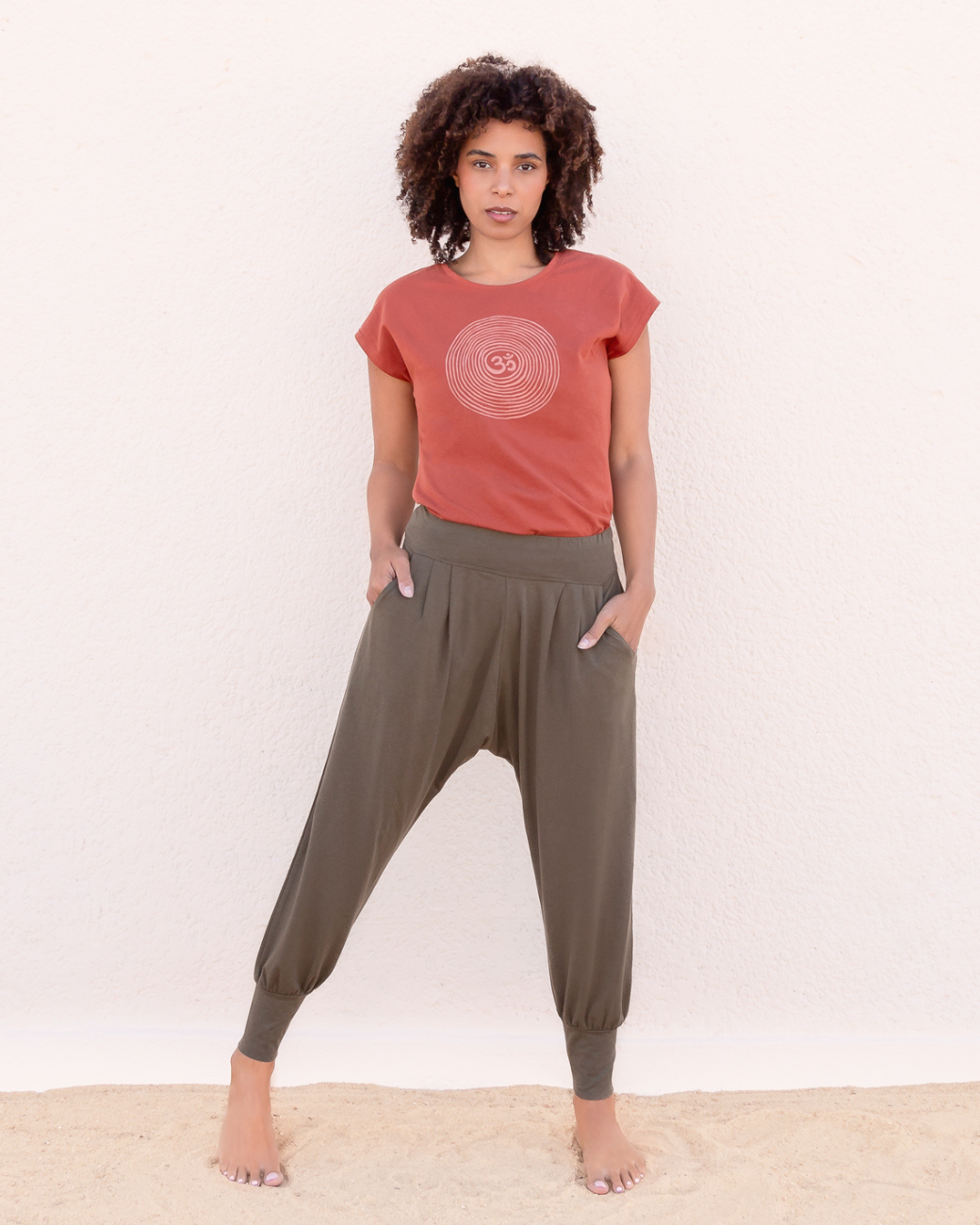 T-Shirt Om Tencel - Cinnamon