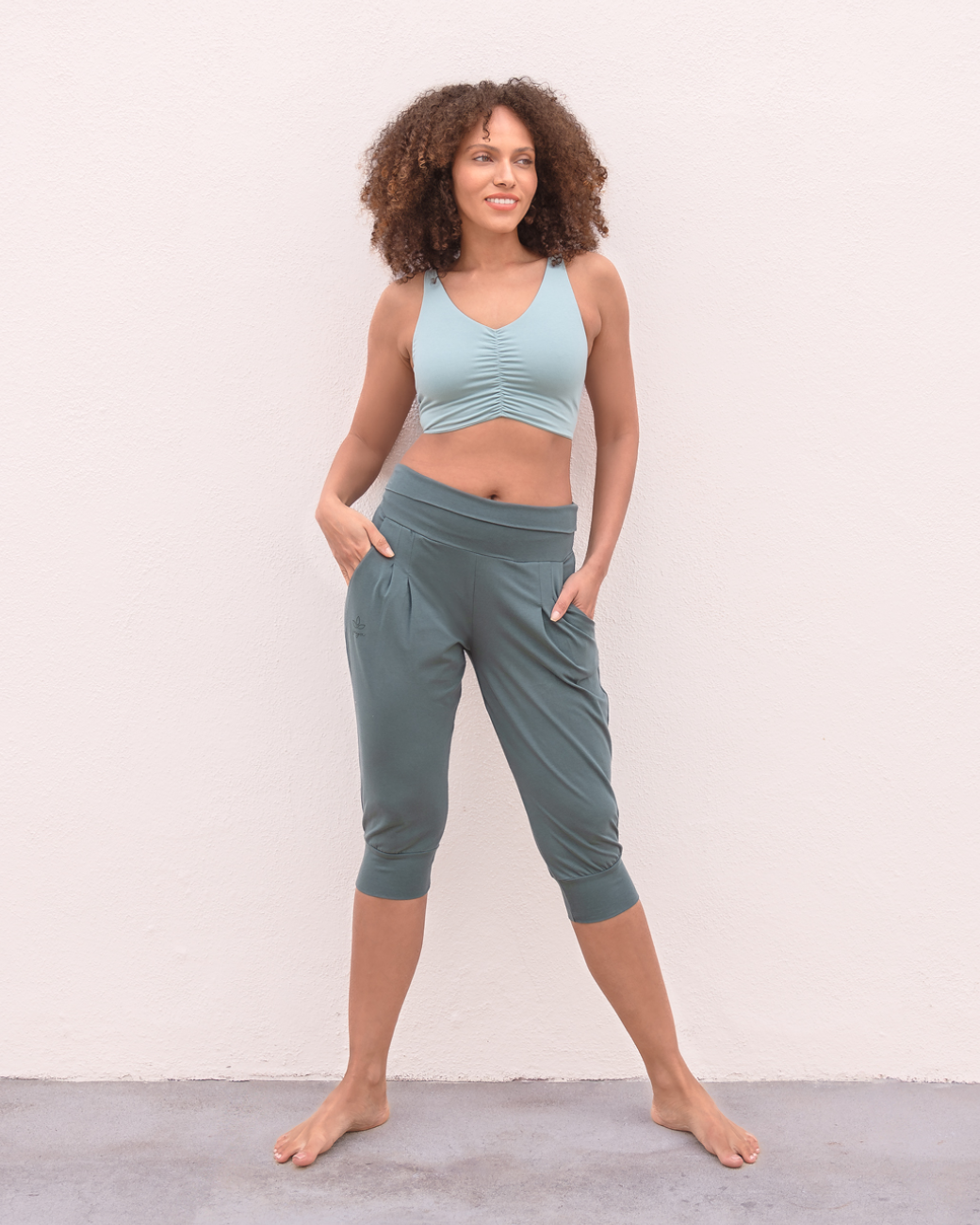 3/4 Yogahose Nidhi - Forest