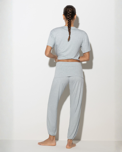 Hose knöchellang heather grey melange