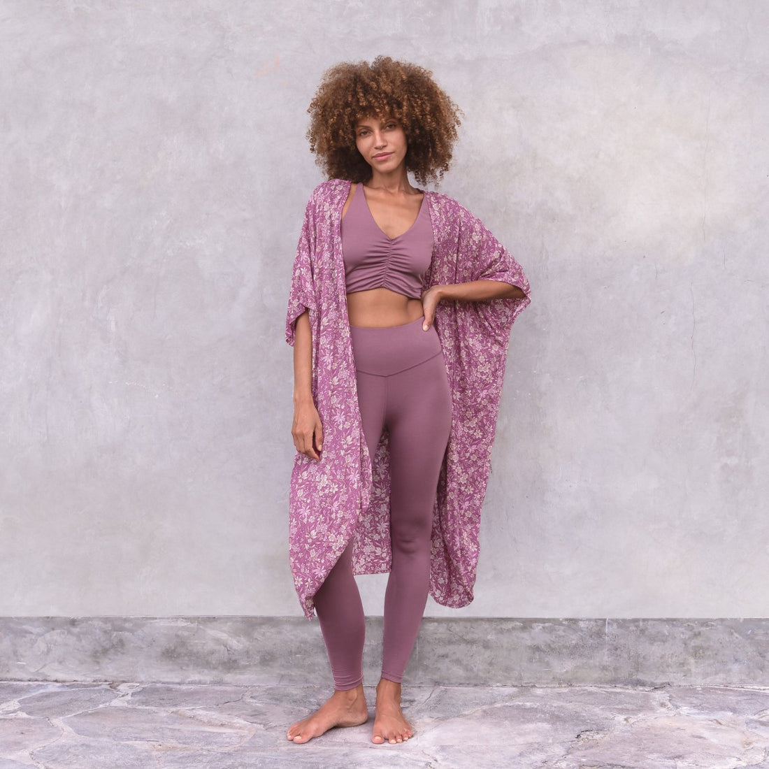Cardigan Louise - Carmine Flowers