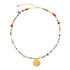 Bunte Choker-Kette Afrika Münze Gold – Halskette von Hoffnungsträger