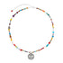 Bunte Choker-Kette Afrika Münze Silber – Halskette von Hoffnungsträger