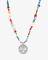 Bunte Choker-Kette Afrika Münze Silber – Styling am Hals – Hoffnungsträger