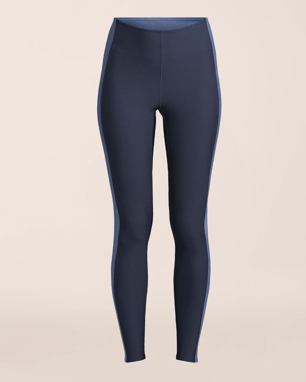 Shaped Block High Waist Leggings - Core Blue