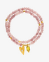 Doppelreihiges Armband Open heart gelber Chalcedon Gold – Armband von Hoffnungsträger