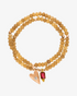 Doppelreihiges Armband Open heart pinker Rubin Roségold – Armband von Hoffnungsträger