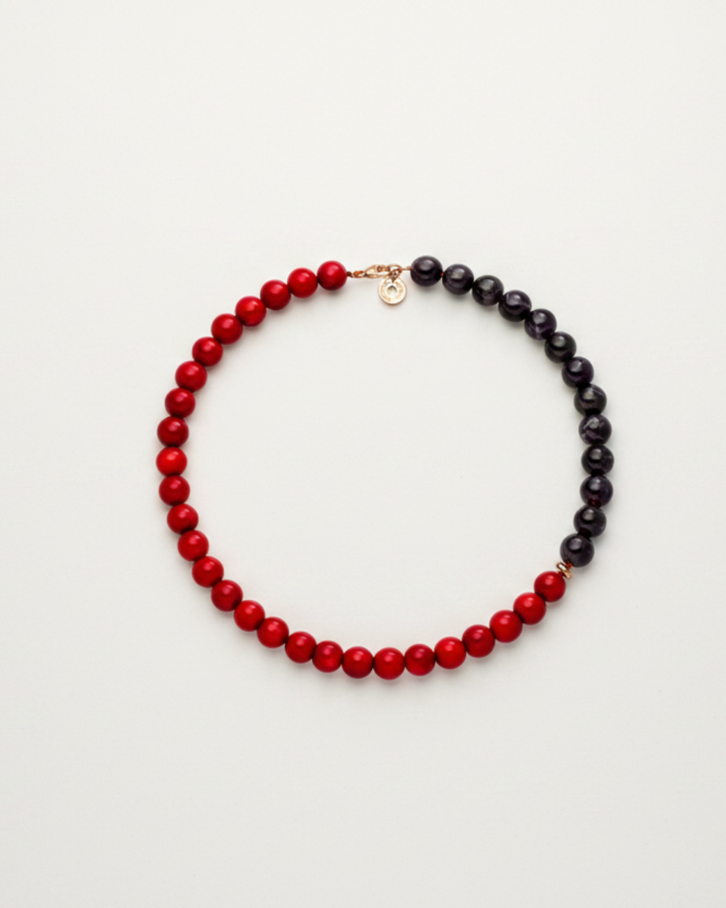 Edelstein Kette „Amethyst &amp; Koralle“ – Übersicht – Hoffnungsträger