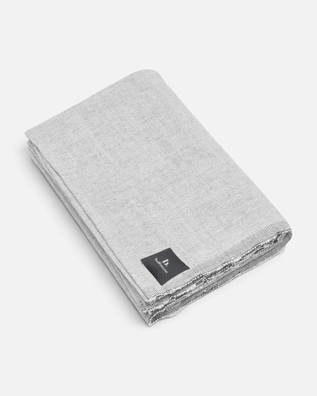 greenyogashop Everyday Blanket in Charcoal aus handgewebter Baumwolle, ideal als Yogadecke oder Meditationshilfe