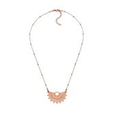 Feine Transformations-Kette Inner Light Roségold – Detail Sonnensymbol – Hoffnungsträger