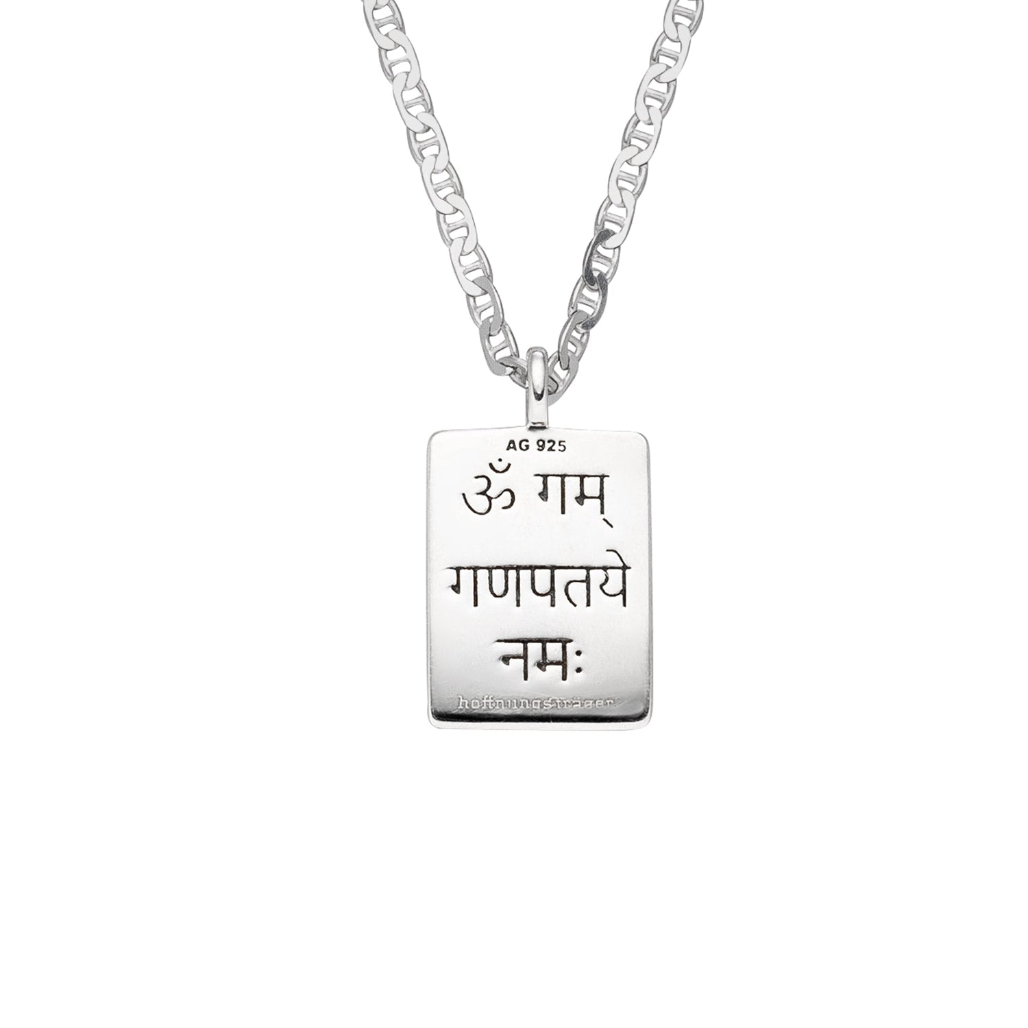 Ganesha Kette Amulett Optimist Silber – Detail Ganesha Amulett – Hoffnungsträger