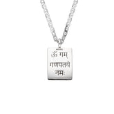 Ganesha Kette Amulett Optimist Silber – Detail Ganesha Amulett – Hoffnungsträger