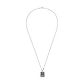 Ganesha Kette Amulett Optimist Silber – Mantra Rückseite – Hoffnungsträger