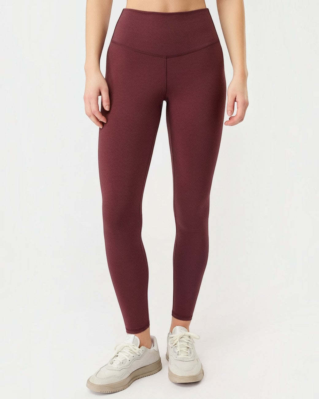 greenyogashop Best Loved Leggings in Ruby mit hoher Taille aus atmungsaktivem Lyocell-Mix für Yoga und Sport