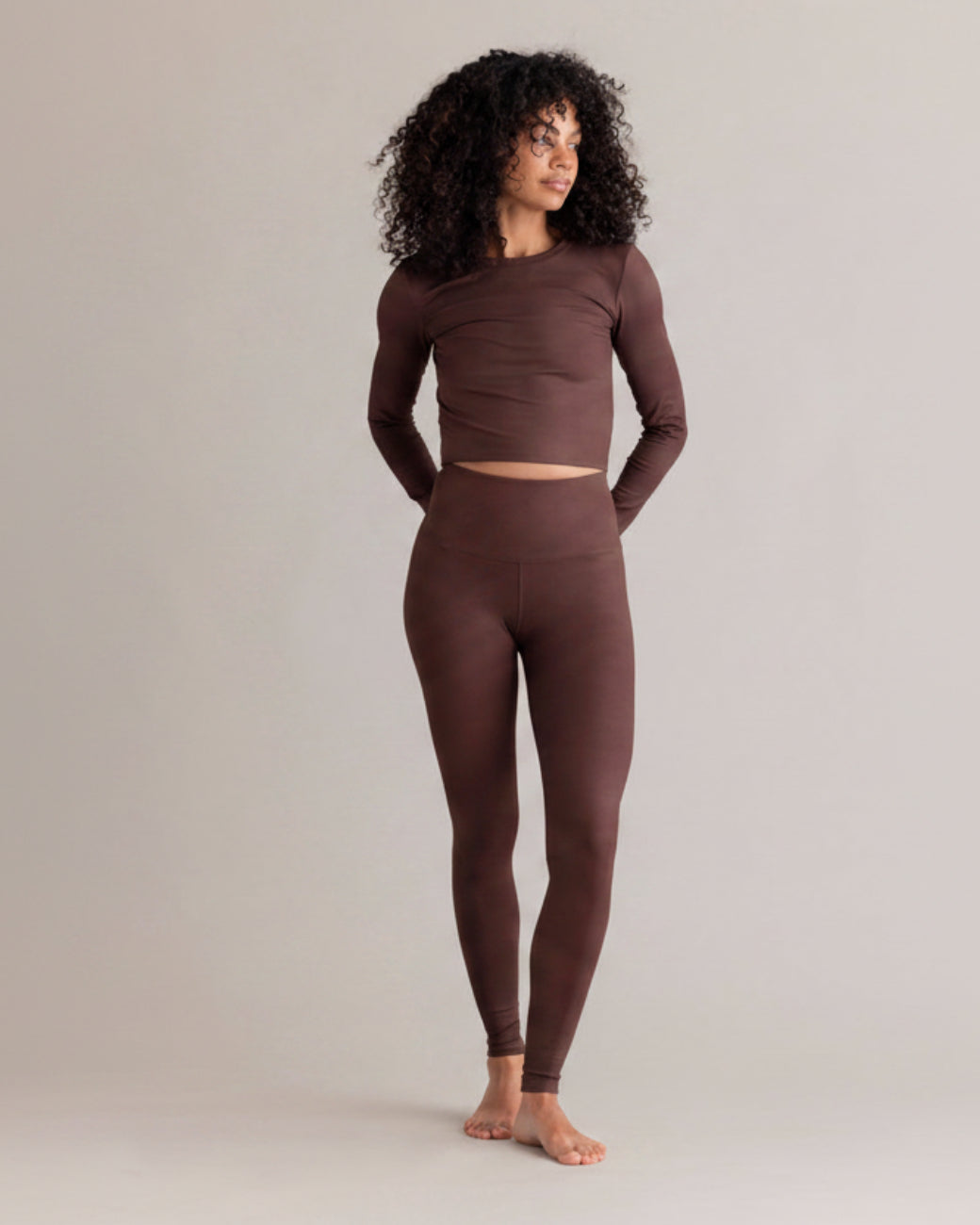Leggings Always Dressed Soft Brown – Styling-Look – Hey Honey