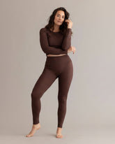 Leggings Always Dressed Soft Brown – Rückansicht – Hey Honey