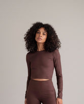 Leggings Always Dressed Soft Brown – Nahaufnahme Stoff – Hey Honey