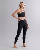 Leggings Cropped Cotton Touch Black – Detailansicht – Hey Honey