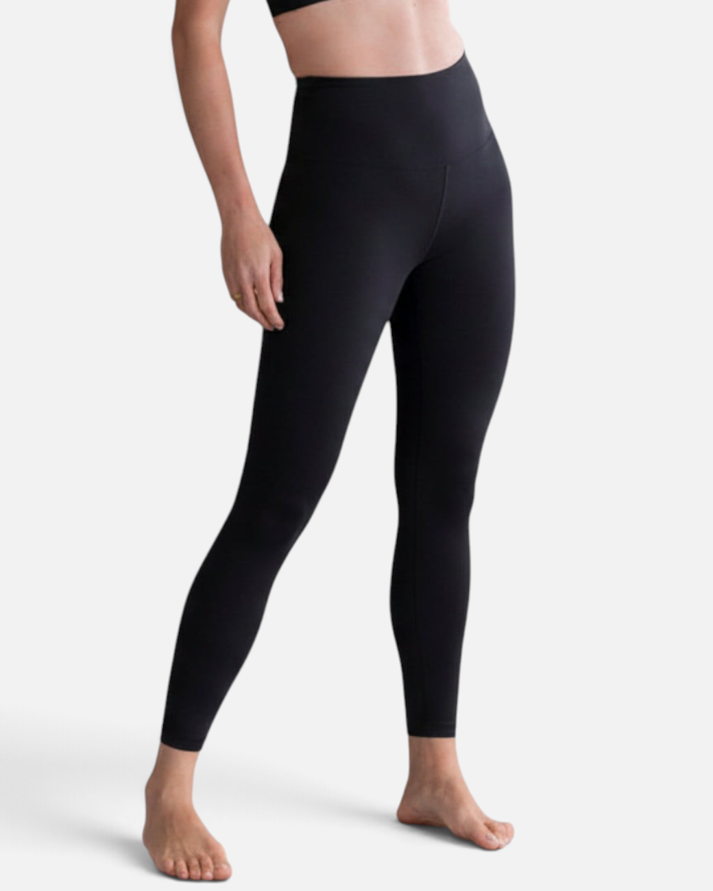 Leggings Cropped Cotton Touch Black – Bewegungsaufnahme – Hey Honey