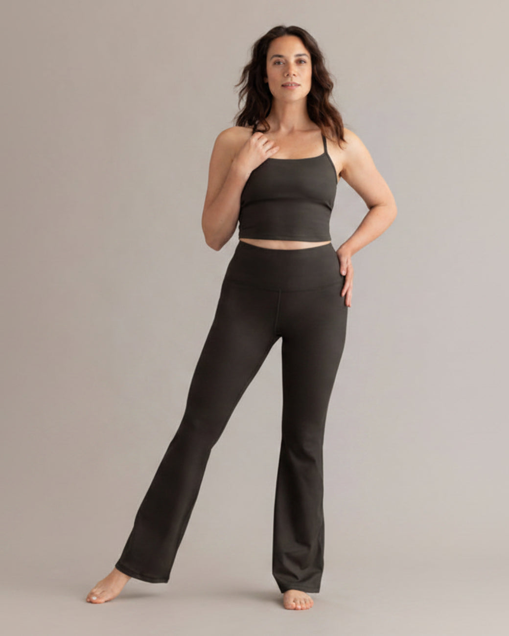 Leggings Flared Always Dressed Forest Night – Detailansicht – Hey Honey