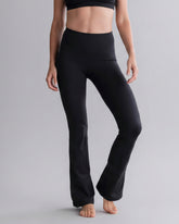 Leggings Flared Cotton Touch Black – Rückansicht – Hey Honey